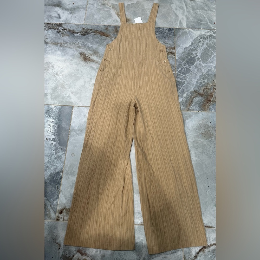 Nordstrom Camel Wide Leg Jumpsuit - Picture 2 of 12
